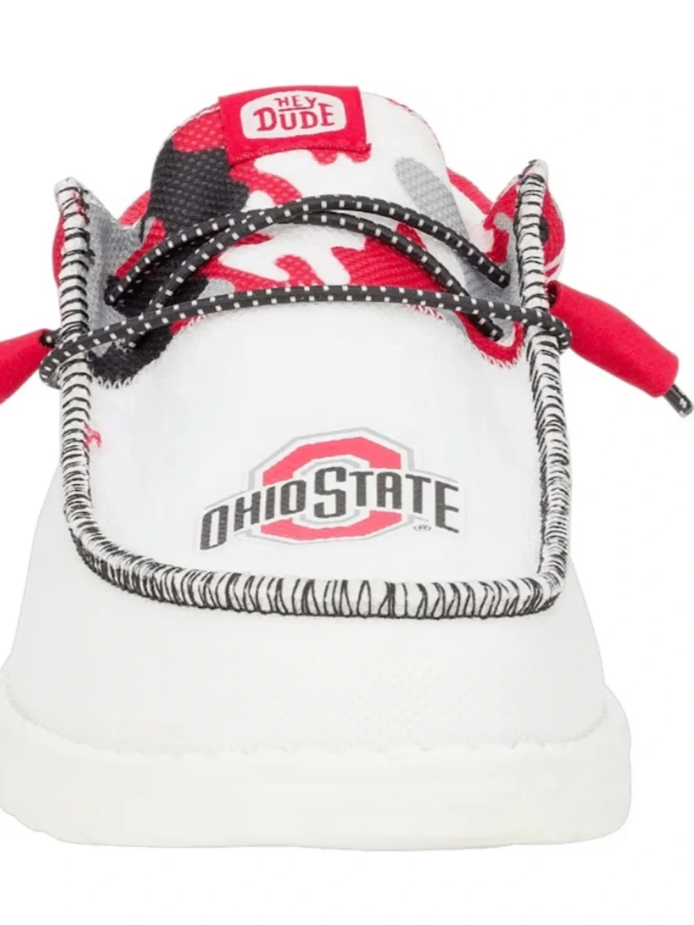 Hey Dude Wally Tri The Ohio  State Buckeyes Varsity Red/Black/White Size 11 NEW